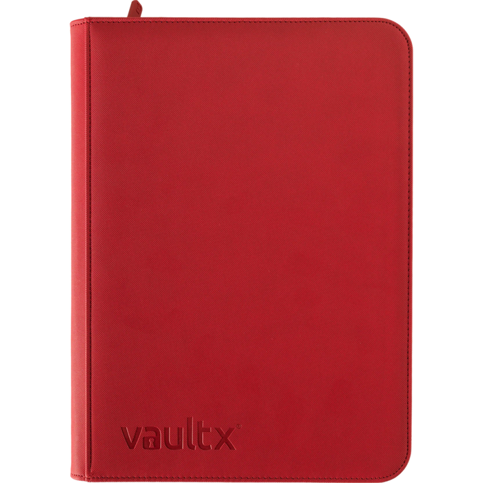 Vault X - 9-Pocket Exo-Tec® - Zip Binder - Fire Red