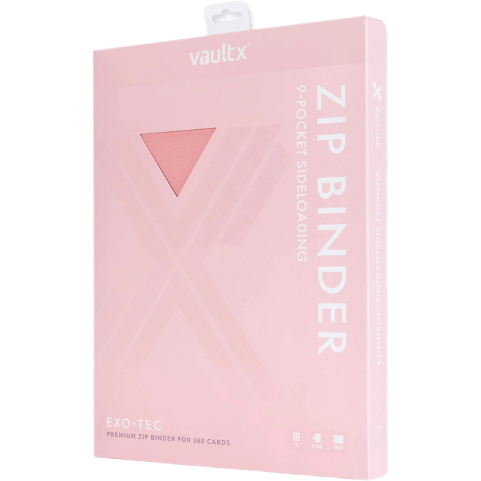 Vault X - 9-Pocket Exo-Tec® - Zip Binder - Pink