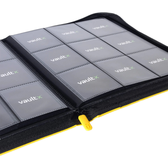 Vault X - 9-Pocket Exo-Tec® - Zip Binder - Sunrise Yellow