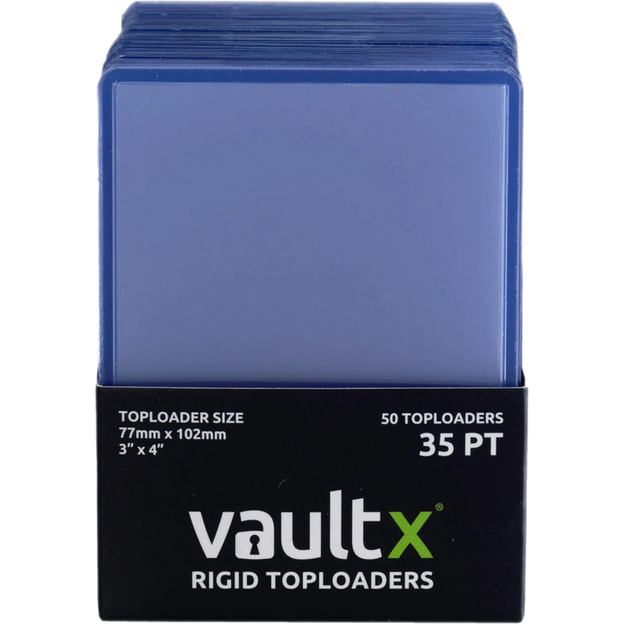 Vault X - Toploaders x50 Count 35pt Rigid Plastic 3"x4" (76mm x 102mm)