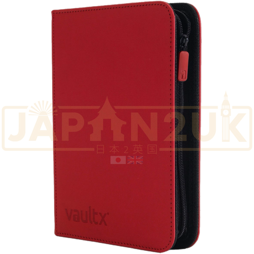Vault X - 4-Pocket Exo-Tec® - Zip Binder - Fire Red