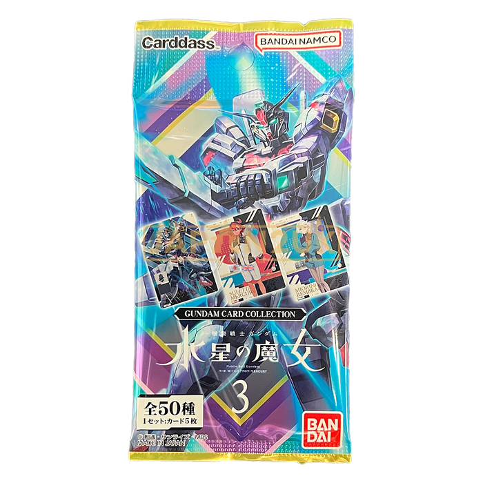 Carddass Gundam The Witch From Mercury 3 Japanese Booster Pack