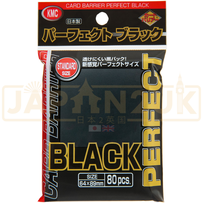 KMC Card Barrier Perfect Fit Black Card Sleeves x80