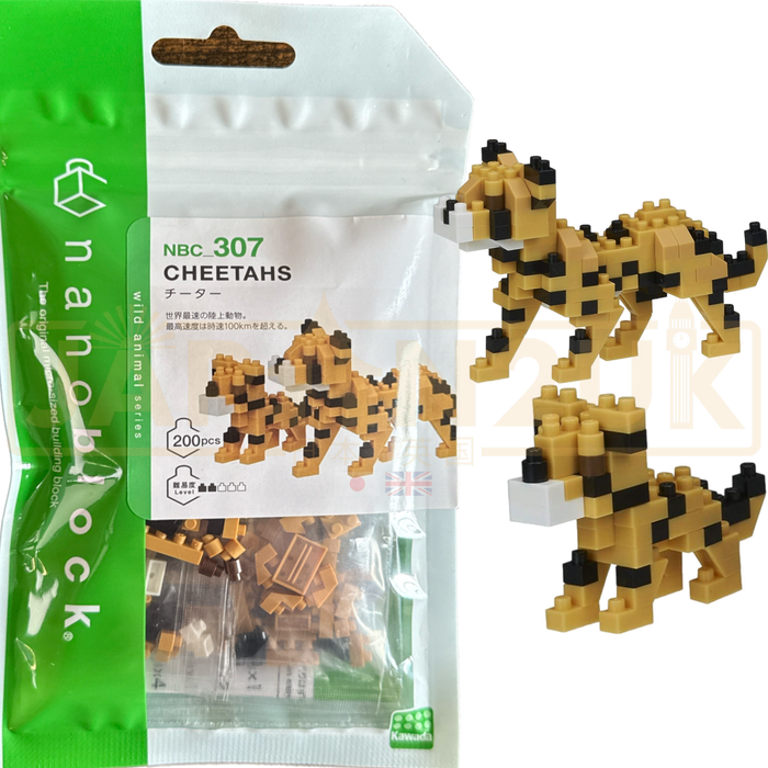 Nanoblock Animal Series - Cheetahs NBC_307