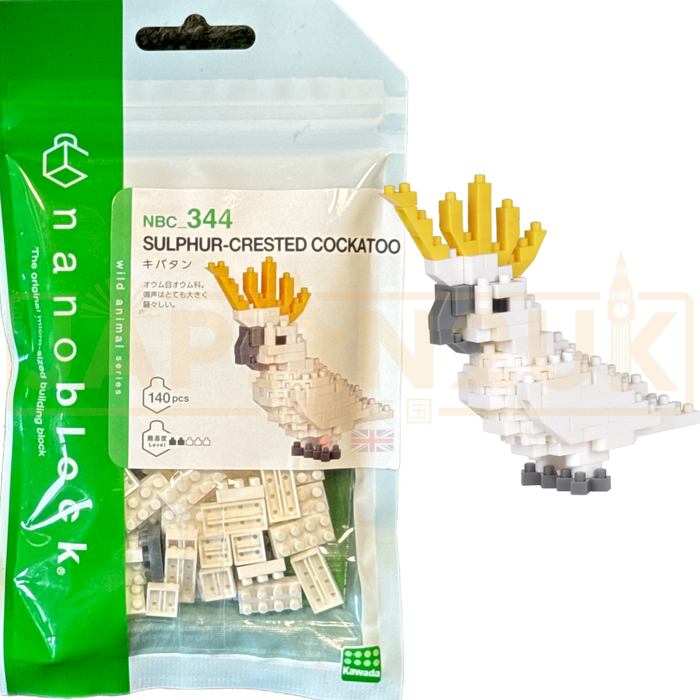 Nanoblock Animal Series - Sulphur-Crested Cockatoo NBC_344