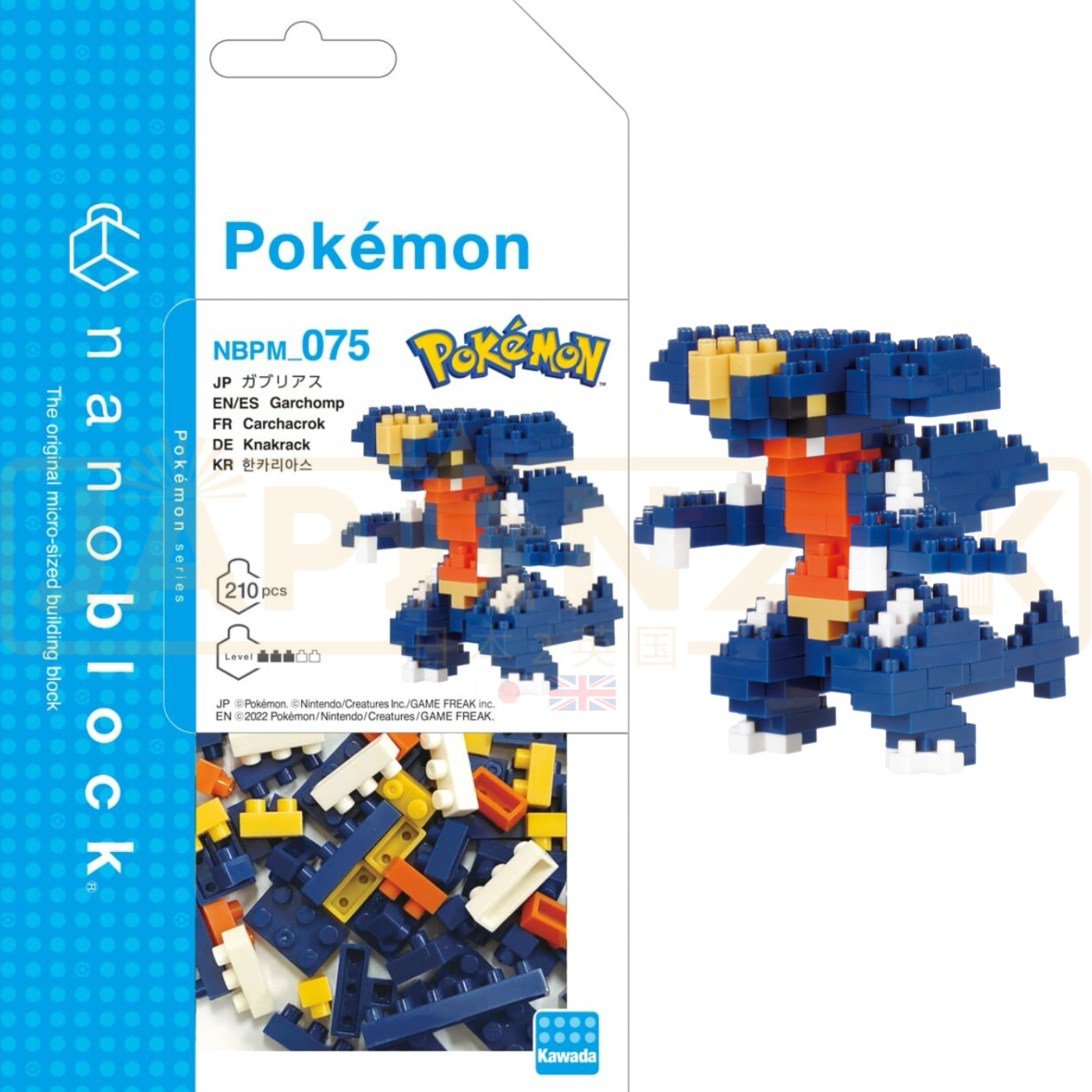 Nanoblock Pokemon - Garchomp NBPM_075 — Japan2UK