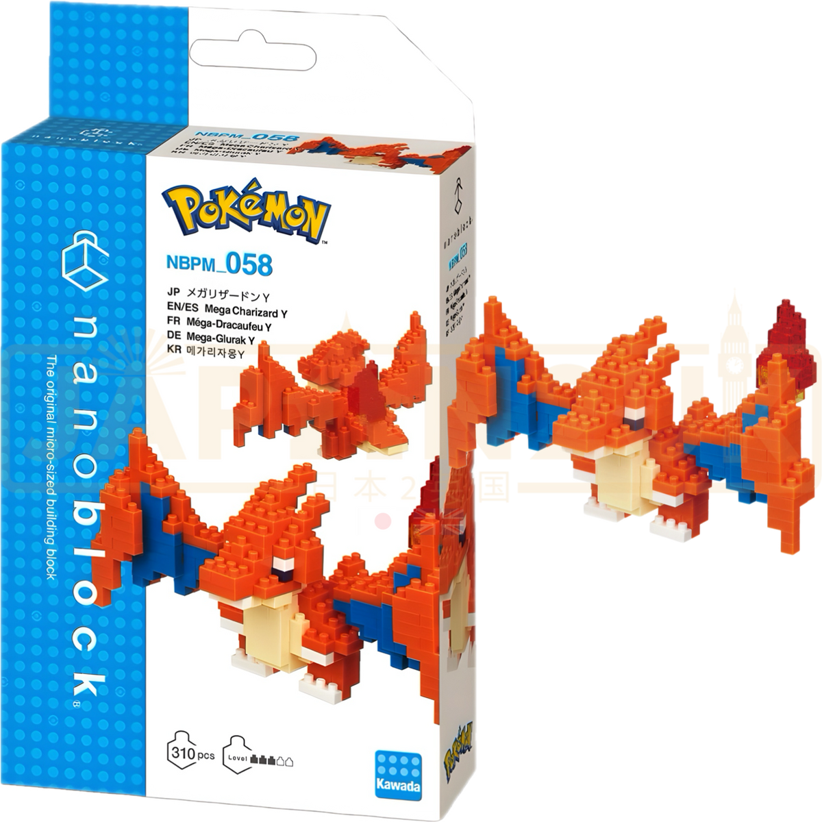 Nanoblock Pokemon Charizard Mega Y NBPM_058 — Japan2UK