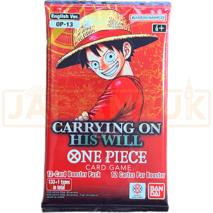 One Piece Carrying on His Will OP-13 English Booster Pack