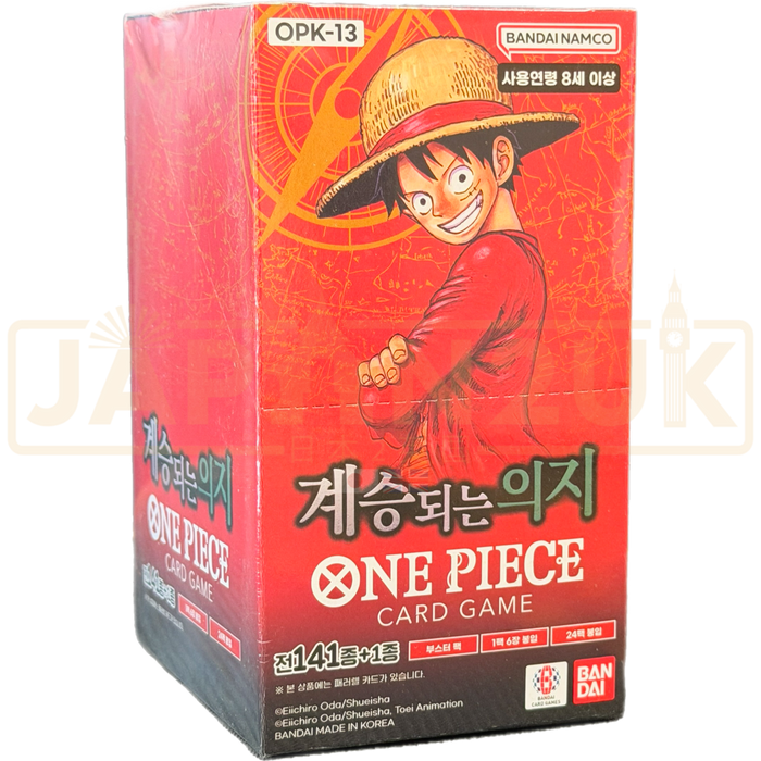 One Piece Carrying on His Will OPK-13 Korean Booster Box