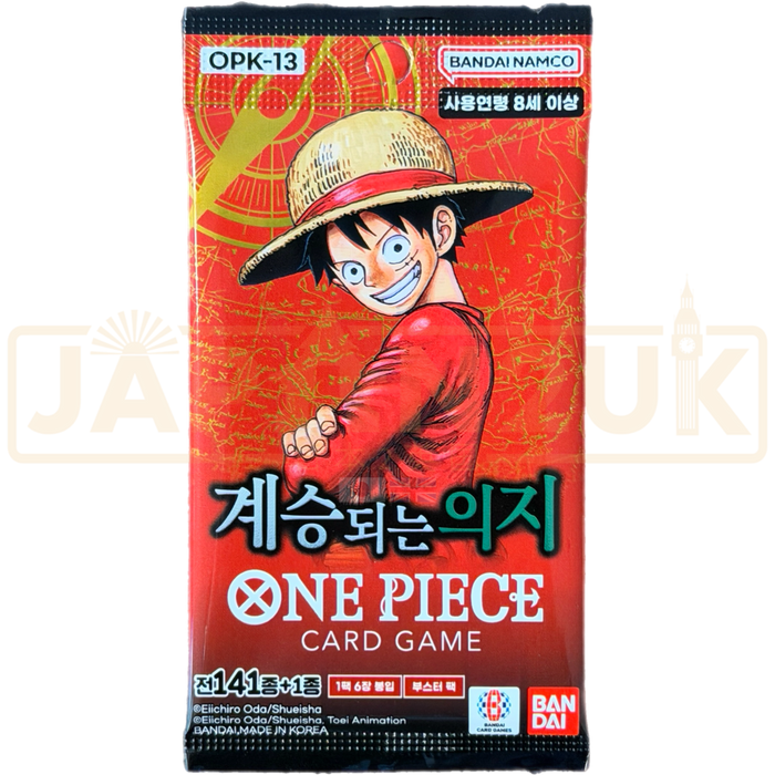 One Piece Carrying on His Will OPK-13 Korean Booster Pack