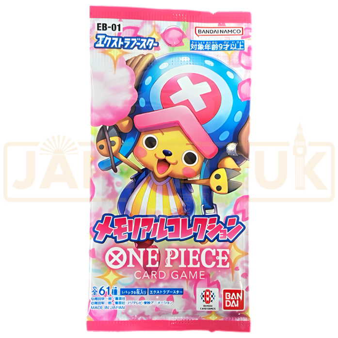 One Piece Extra Booster Memorial Collection EB-01 Japanese Booster Pac Japan2UK One Piece Extra Booster Memorial Collection EB-01 Japanese Booster Pac Japan2UK
