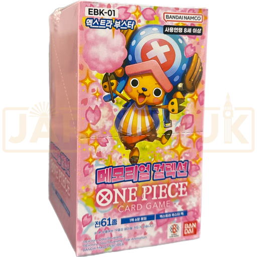 One Piece Extra Booster Memorial Collection EBK-01 Korean Booster Box Japan2UK One Piece Extra Booster Memorial Collection EBK-01 Korean Booster Box Japan2UK