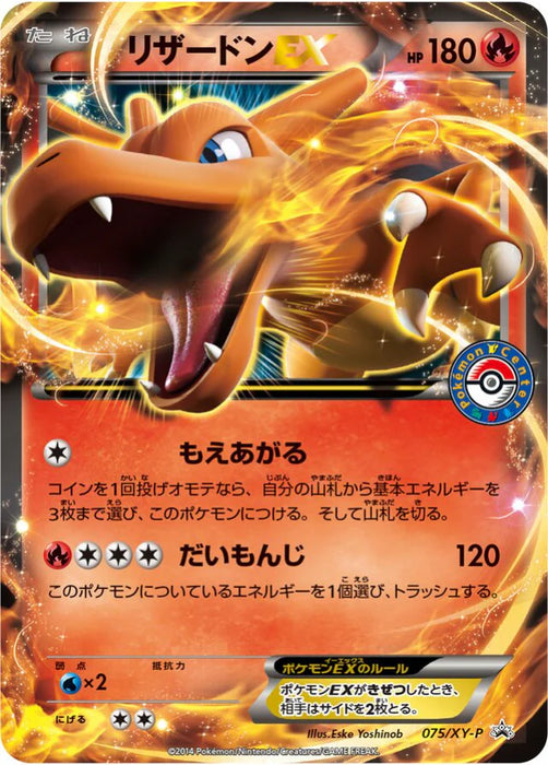 Pokemon Charizard Holo Summer Vacation Present Campaign Promo 075/XY-P Japanese Single Card