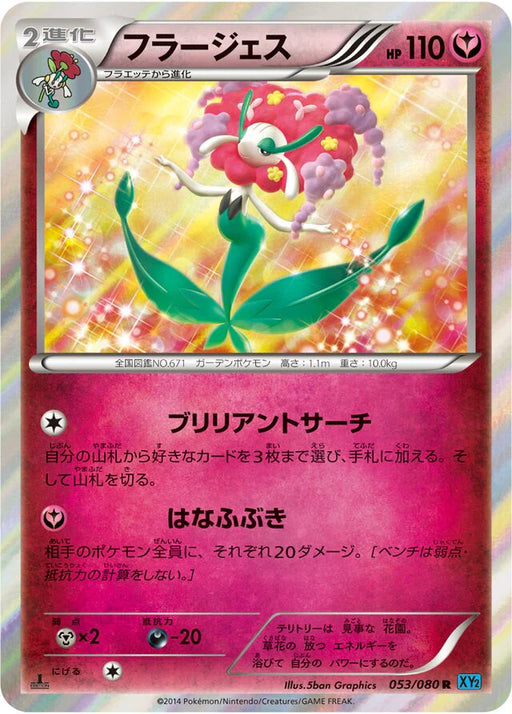 Pokemon Florges Holo Wild Blaze xy2 053/080 Japanese Single Card