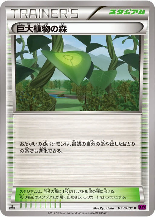Pokemon Forest of Giant Plants Non Holo Bandit Ring xy7 079/081 Japanese Single Card