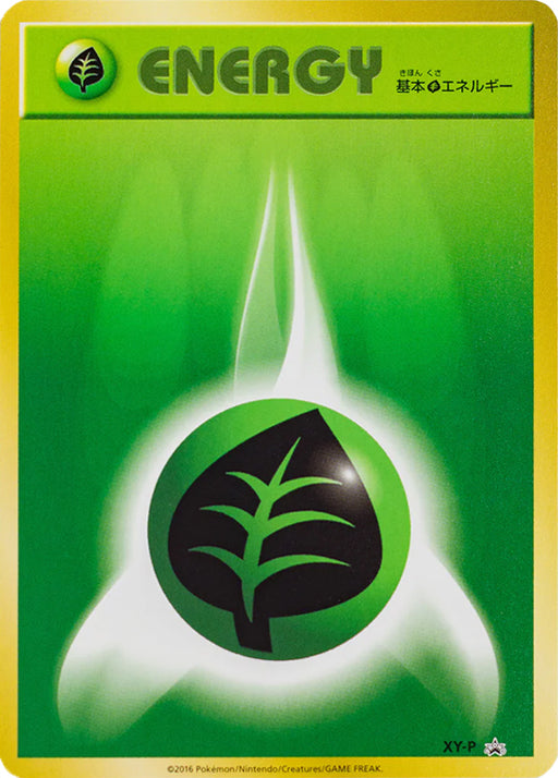 Pokemon Grass Energy Gym Participation Prize Non Holo Promo 000/XY-P Japanese Single Card