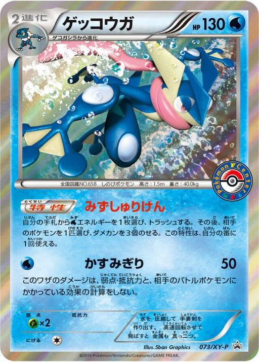 Pokemon Greninja Holo Summer Vacation Present Campaign Promo 073/XY-P Japanese Single Card