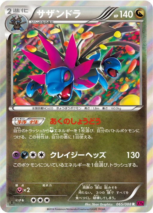 Pokemon Hydreigon Holo Phantom Gate xy4 065/088 Japanese Single Card