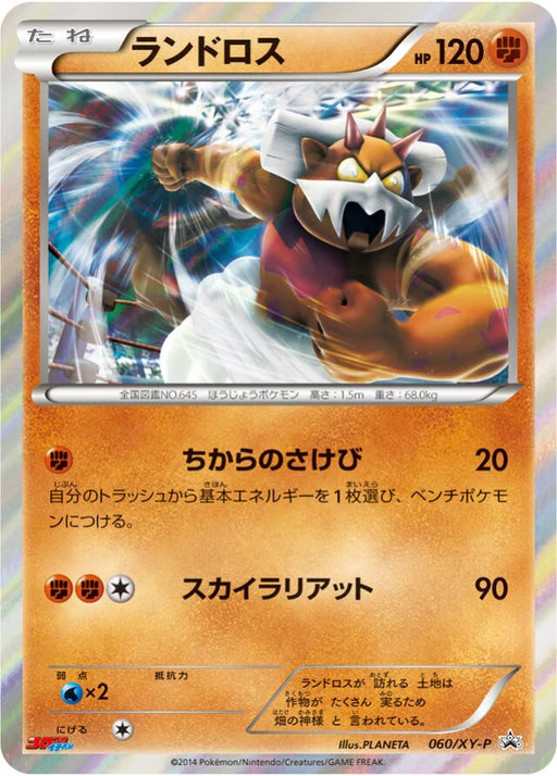 Pokemon Landorus Holo Promo 060/XY-P Japanese Single Card