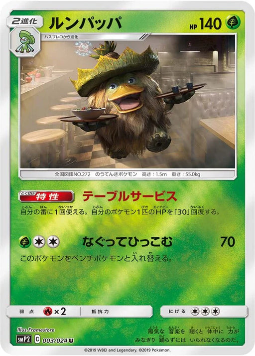 Pokemon Ludicolo Reverse Holo Detective Pikachu smp2 003/024 Japanese Single Card