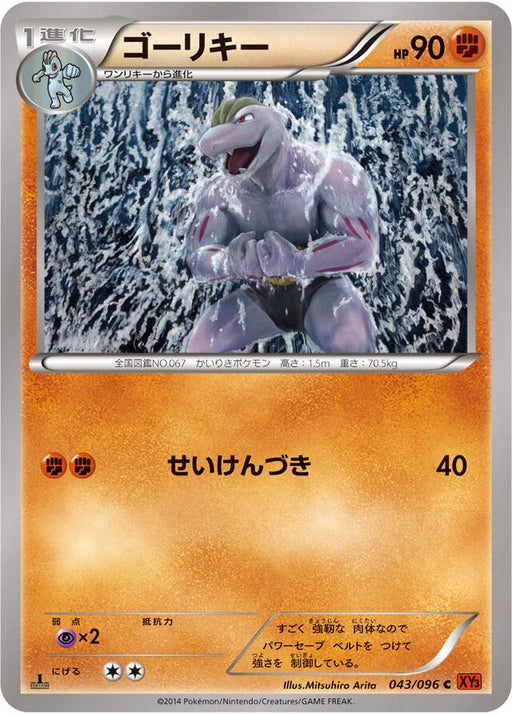 Pokemon Machoke Non Holo Rising Fist xy3 043/096 Japanese Single Card