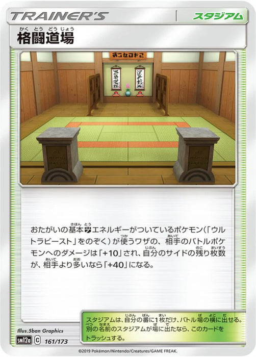 Pokemon Martial Arts Dojo Non Holo Tag Team GX All Stars High Class sm12a 161/173 Japanese Single Card