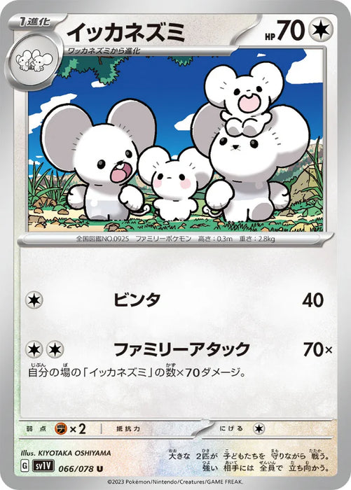 Pokemon Maushold Non Holo Violet ex sv1V 066/078 Japanese Single Card