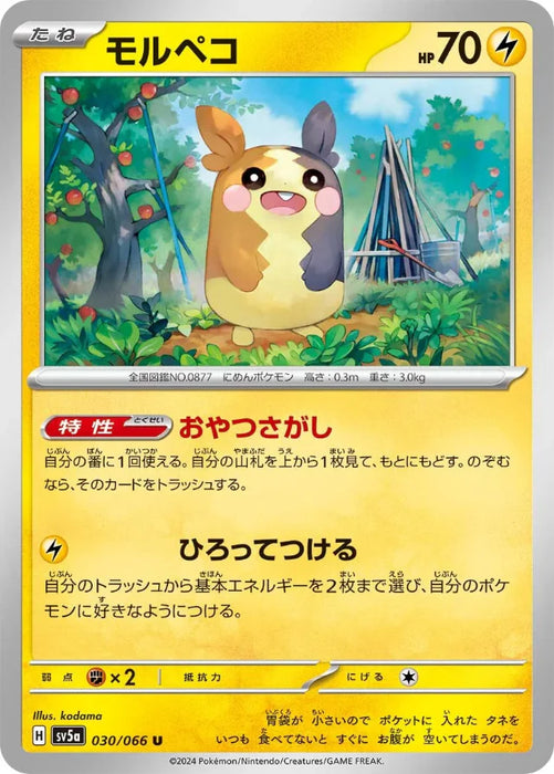 Pokemon Morpeko Non Holo Crimson Haze sv5a 030/066 Japanese Single Card