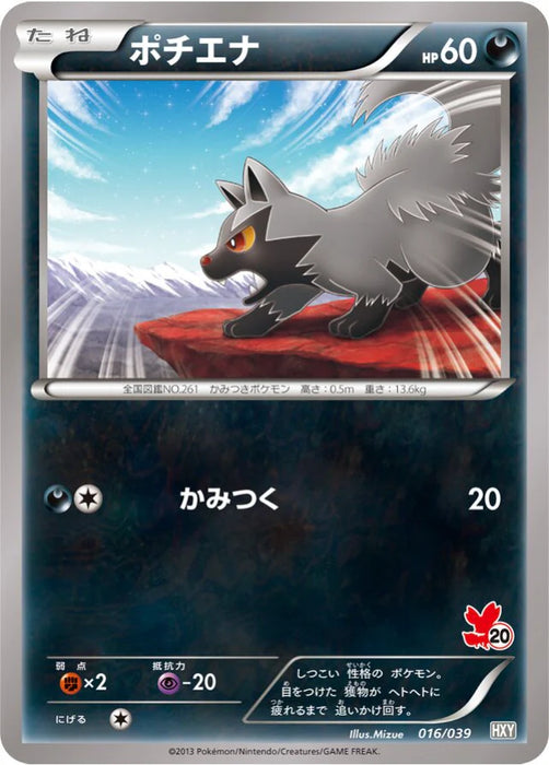 Pokemon Poochyena Non Holo XY Beginning Set HXY 016/039 Japanese Single Card