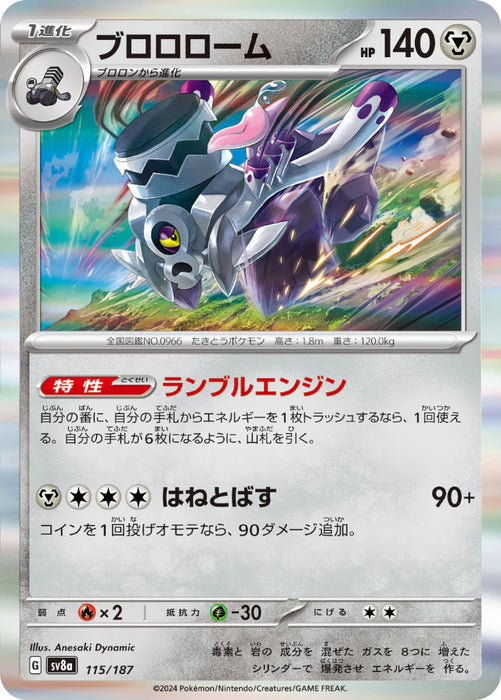 Pokemon Eeveelutions Revavroom Holo Terastal Festival sv8a 115/187 Japanese Single Card