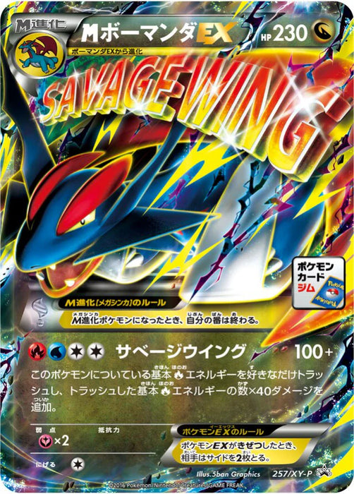 Pokemon Salamence Holo Mega Salamence Gym Battle Participation Prize Promo 257/XY-P Japanese Single Card