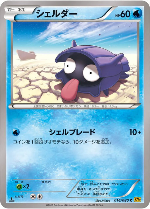 Pokemon Shellder Non Holo Rage Of The Broken Heavens xy9 016/080 Japanese Single Card