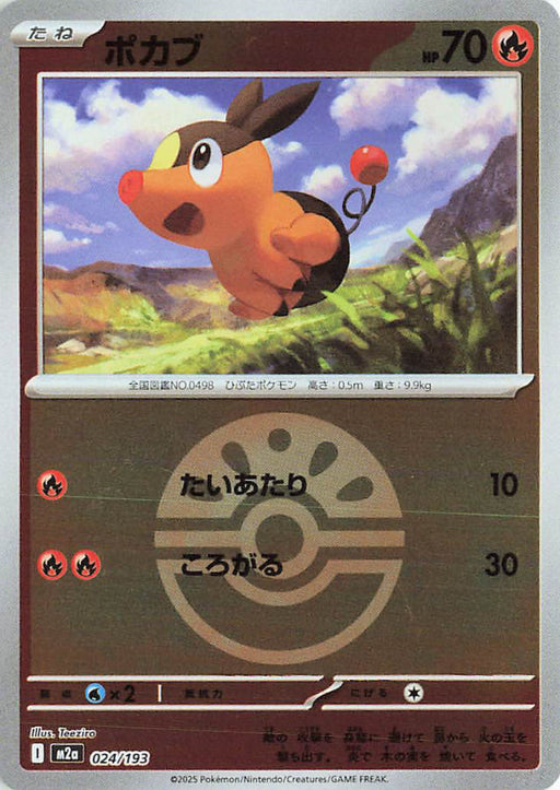 Pokemon Tepig Friend Ball Reverse Holo Mega Dream ex High Class m2a 024/193 Japanese Single Card
