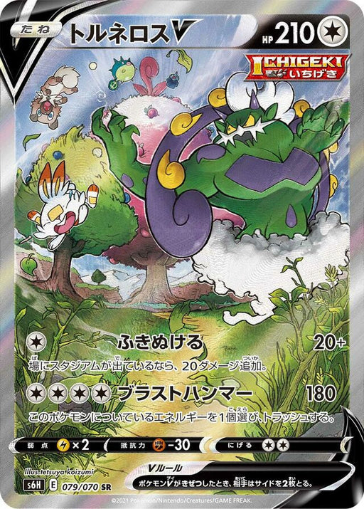 Pokemon Tornadus V SR Silver Lance s6H 079/070 Japanese Single Card