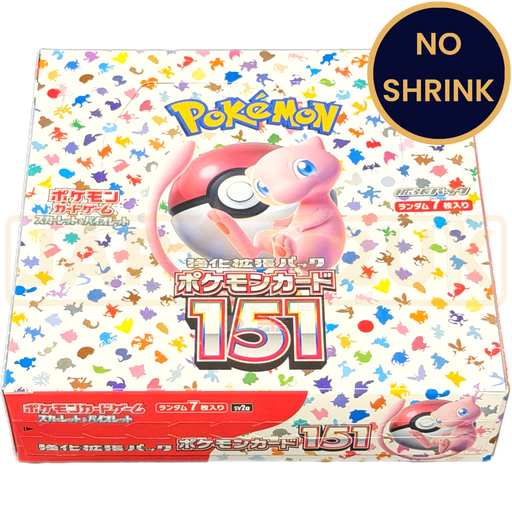 Pokemon 151 sv2a No Shrink Japanese Booster Box