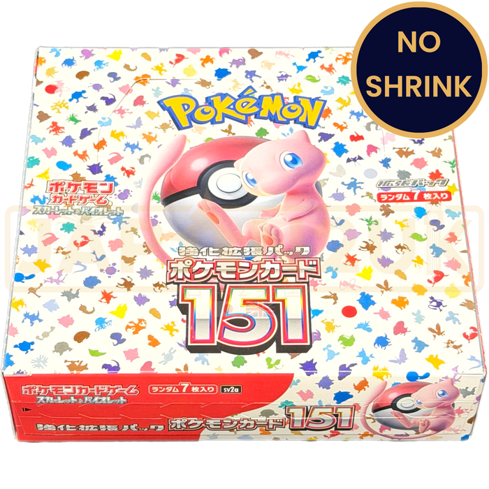 Pokemon 151 sv2a No Shrink Japanese Booster Box