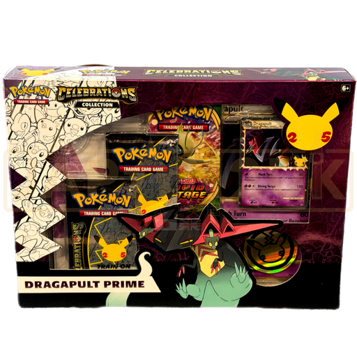 Pokemon Celebrations Dragapult Prime English Collection Box