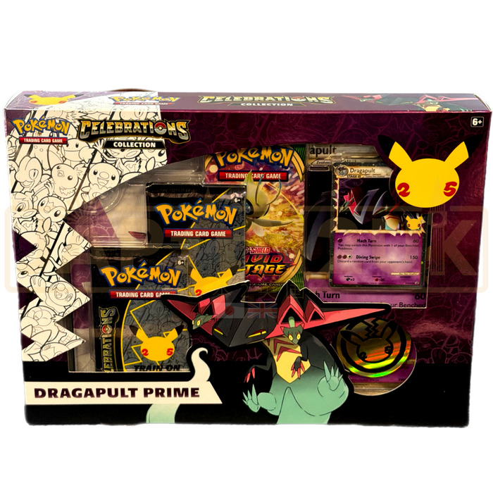 Pokemon Celebrations Dragapult Prime English Collection Box