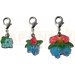 Pokemon Center Japan - 0001 / 0002 / 0003 Bulbasaur, Ivysaur & Venusaur Metal Charm/Keychain