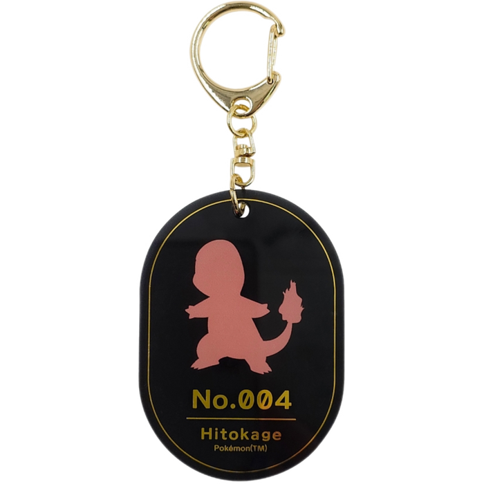 Pokemon Center Japan - 0004 Charmander Foil Stamp Acrylic Charm/Keychain