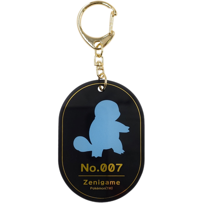 Pokemon Center Japan - 0007 Squirtle Foil Stamp Acrylic Charm/Keychain