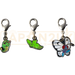 Pokemon Center Japan - 0010 / 0011 / 0012 Caterpie, Metapod & Butterfree Metal Charm/Keychain