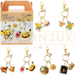 Pokemon Center Japan - 0025 / 0133 / 0094 / 0143 Pikachu, Eevee, Gengar, Snorlax Pokemon Cafe &amp; Pikachu Sweets Metal/Acrylic Charm/Keychain Blind Box