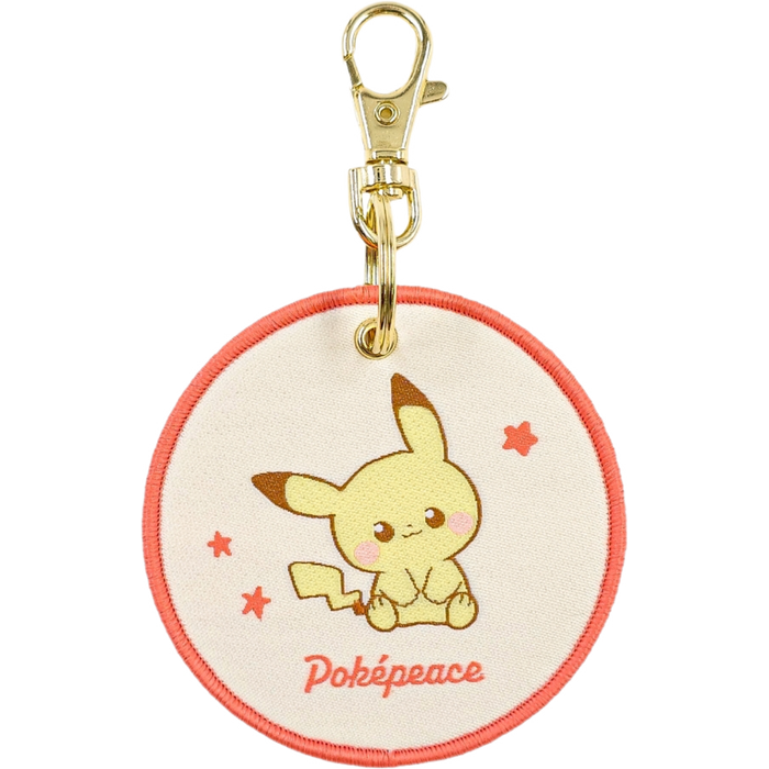 Pokemon Center Japan - 0025 Pikachu Pokepeace Woven Charm/Keychain