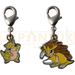 Pokemon Center Japan - 0027 / 0028 Sandshrew & Sandslash Metal Charm/Keychain