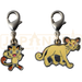 Pokemon Center Japan - 0052 / 0053 Meowth & Persian Metal Charm/Keychain