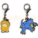 Pokemon Center Japan - 0054 / 0055 Psyduck & Golduck Metal Charm/Keychain