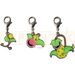 Pokemon Center Japan - 0069 / 0070 / 0071 Bellsprout, Weepinbell & Victreebel Metal Charm/Keychain