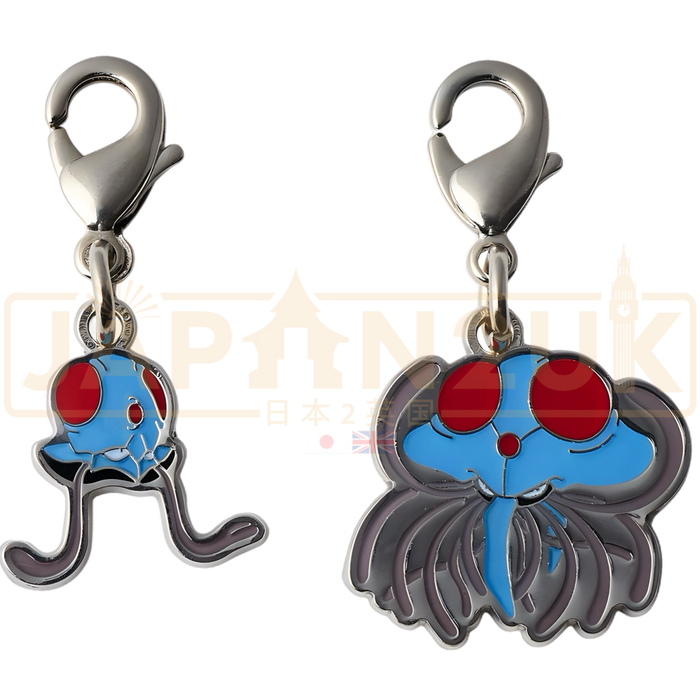 Pokemon Center Japan - 0072 / 0073 Tentacool & Tentacruel Metal Charm/Keychain