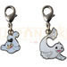 Pokemon Center Japan - 0086 / 0087 Seel  & Dewgong Metal Charm/Keychain